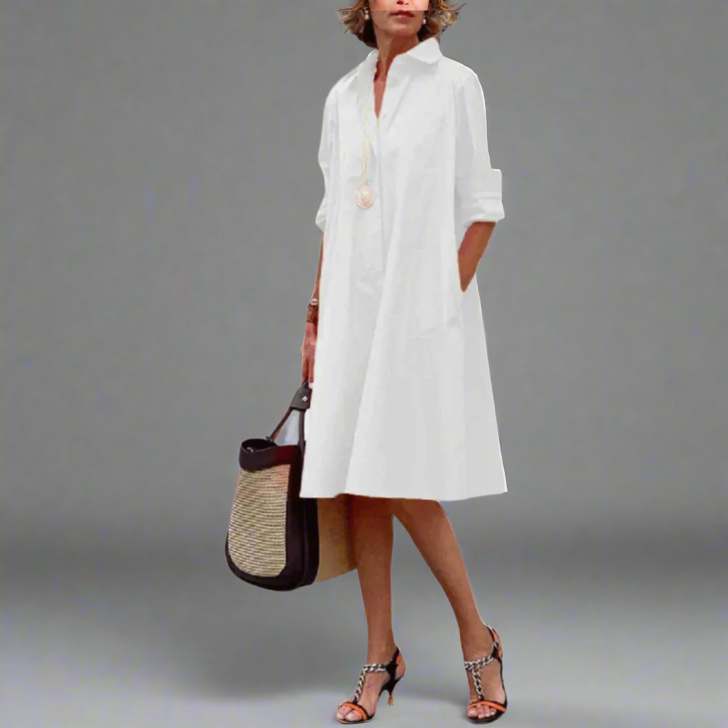 Sandrine | Elegancka codzienna sukienka polo