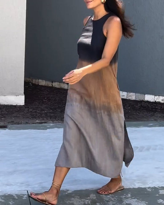 Anette | Sukienka bez rękawów z okrągłym dekoltem