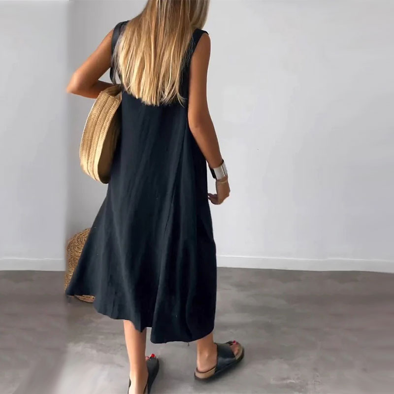 Fabienne | Letnia sukienka casual z kieszeniami