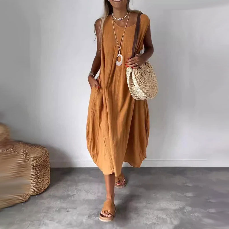 Fabienne | Letnia sukienka casual z kieszeniami