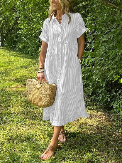 Cassie | Elegancka Sukienka w Paski