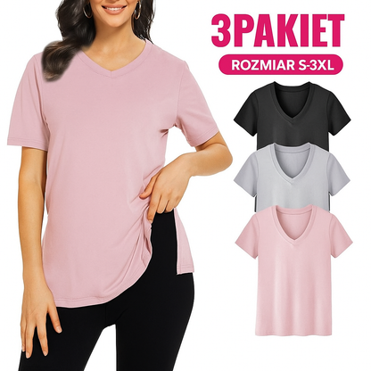 Selena - Casualowa koszulka o luźnym kroju (zestaw 3 sztuk)