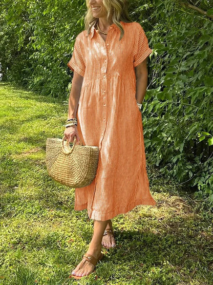 Cassie | Elegancka Sukienka w Paski
