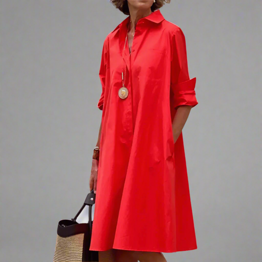 Sandrine | Elegancka codzienna sukienka polo