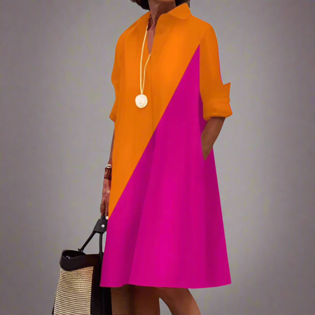 Sandrine | Elegancka codzienna sukienka polo