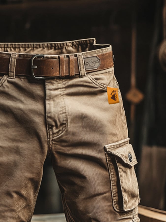 Cargo | Uniwersalne spodnie Cargo Retro Outdoor z materiału Ripstop dla mężczyzn
