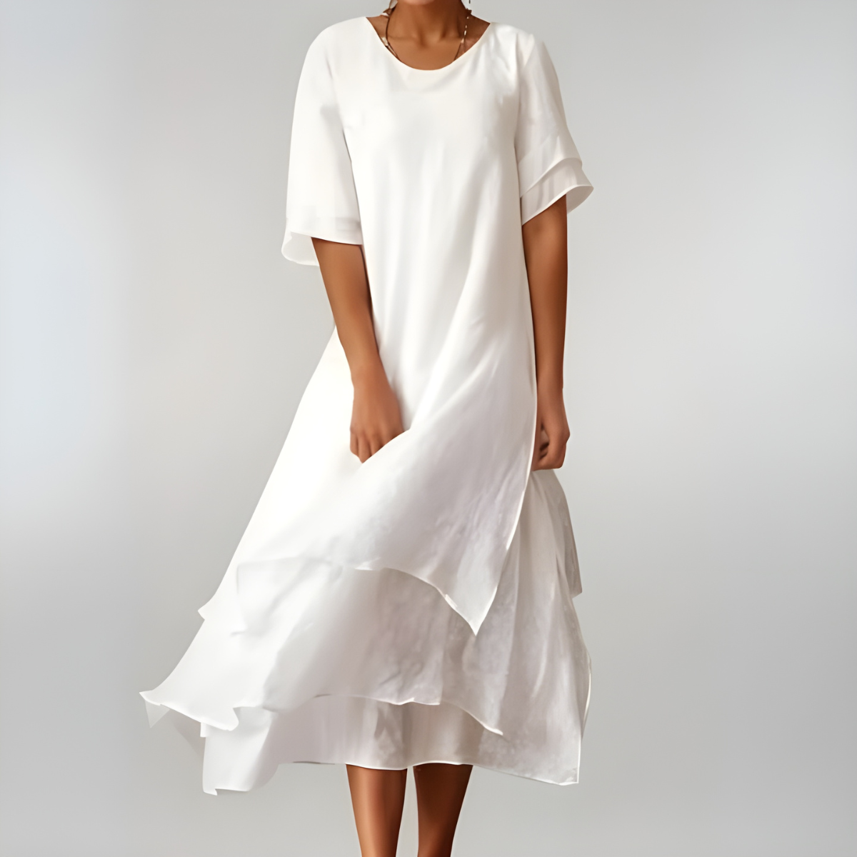 Agnès | Lekka i elegancka bawełniana sukienka maxi