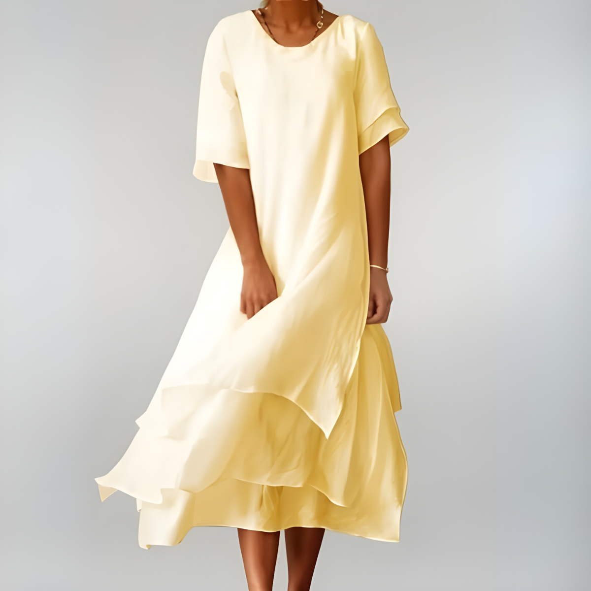 Agnès | Lekka i elegancka bawełniana sukienka maxi