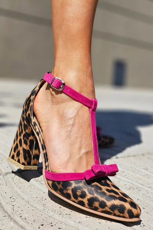 Solenza™| Leontina Leopard Szpilki