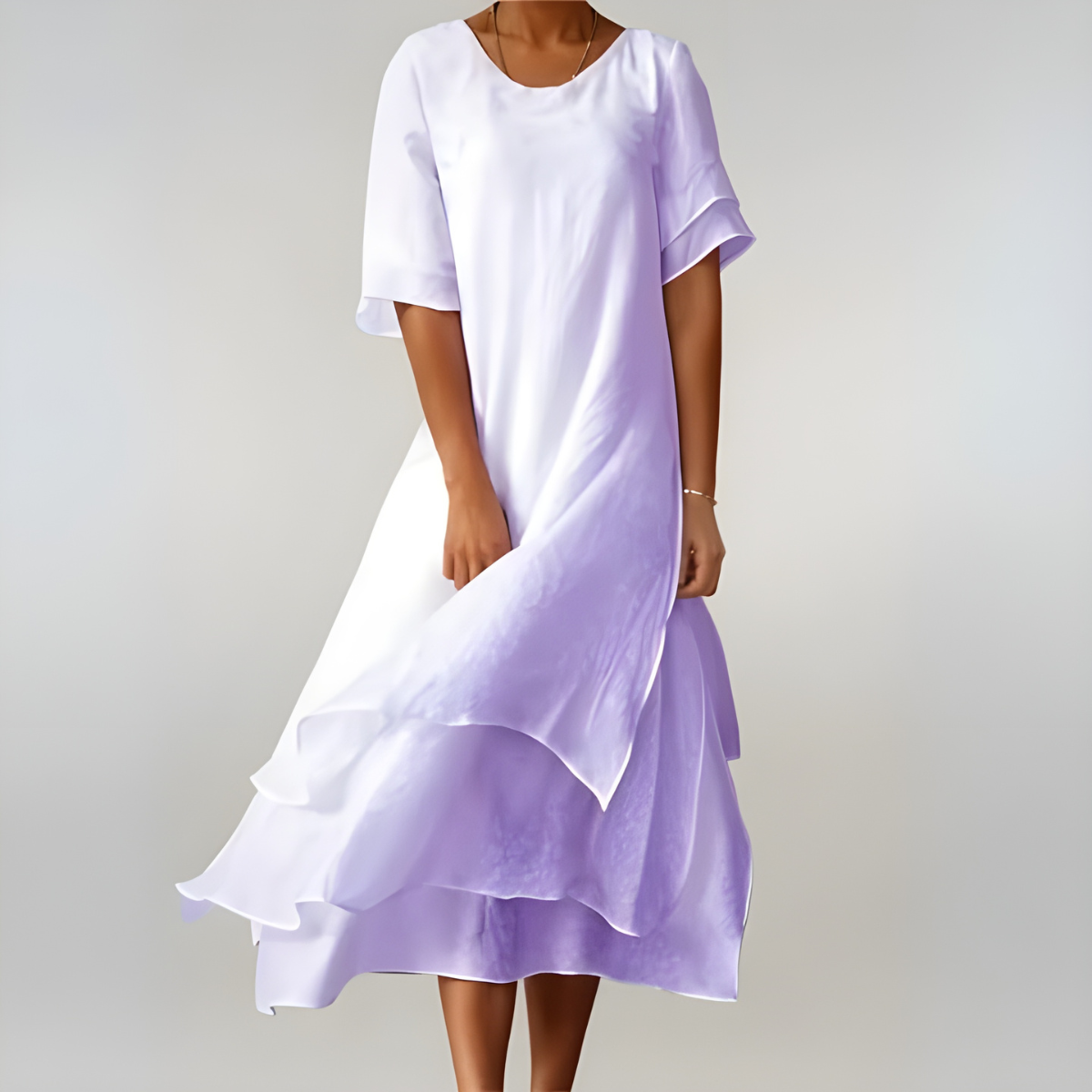 Agnès | Lekka i elegancka bawełniana sukienka maxi