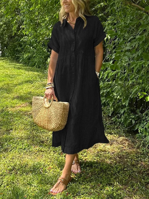 Cassie | Elegancka Sukienka w Paski