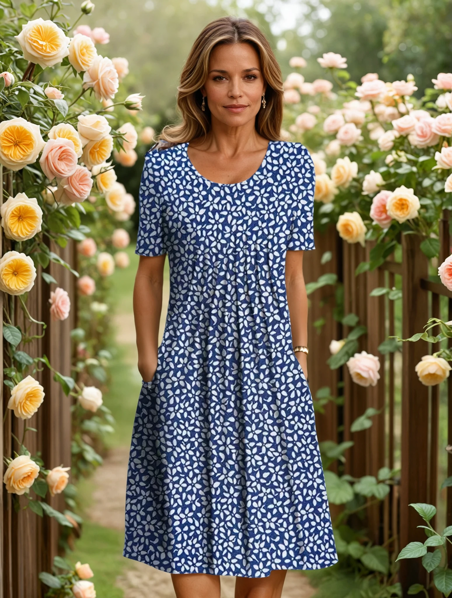Marga | Elegancka sukienka zakrywająca brzuch