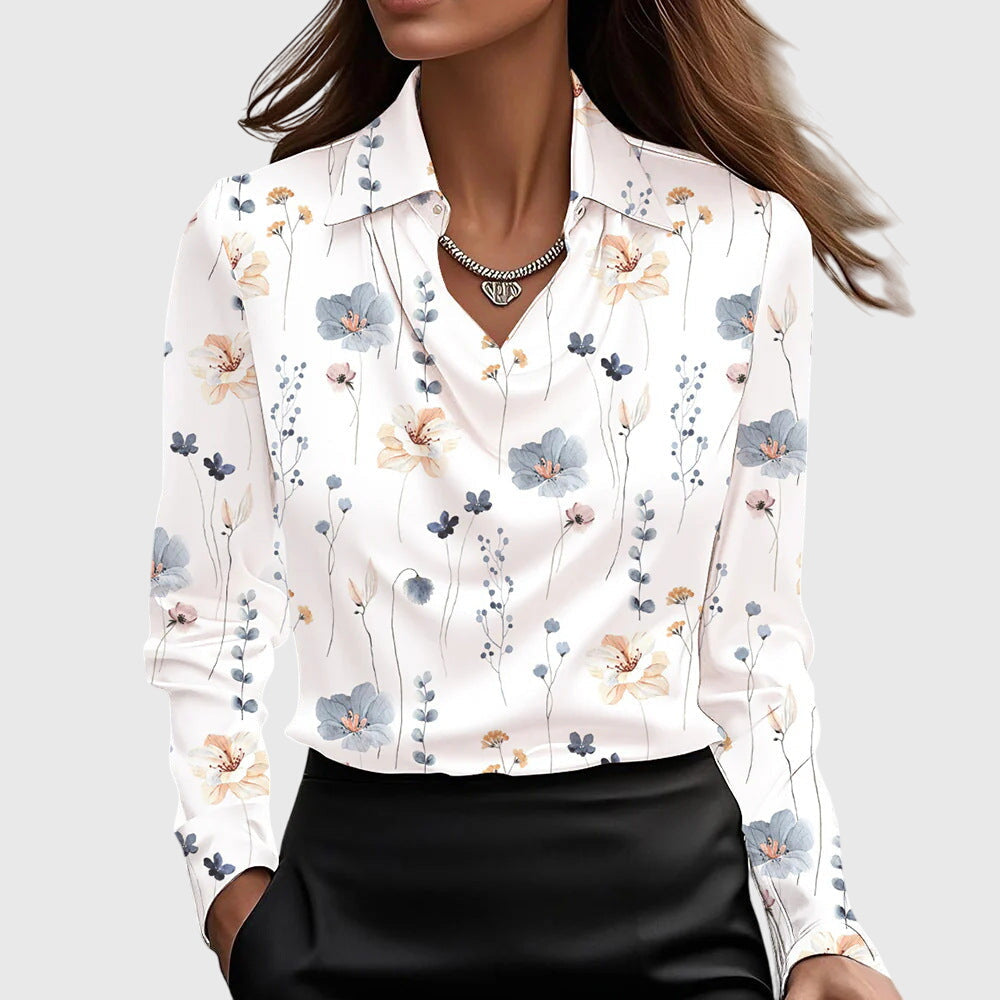 Beata | Elegancka luksusowa satynowa bluzka