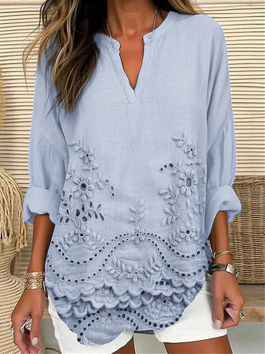 Valona™ - Elegancki top z nadrukiem