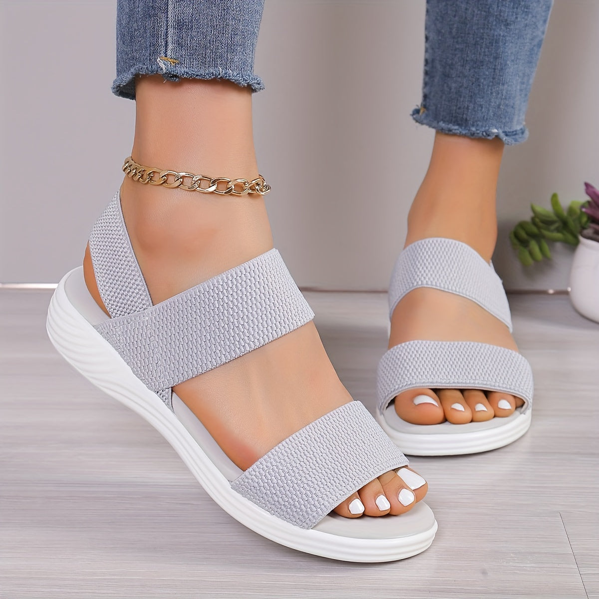Emilia – Lekkie ortopedyczne sandały stretch