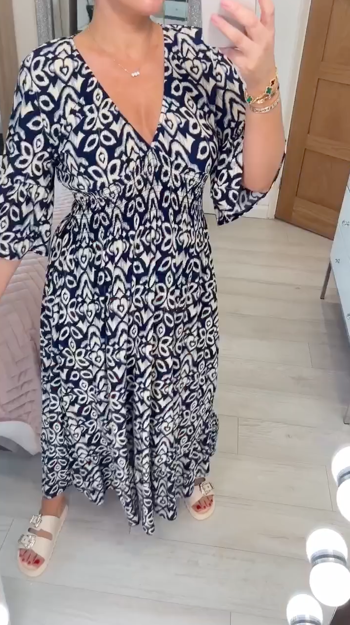 Nadine | Elegancka długa sukienka