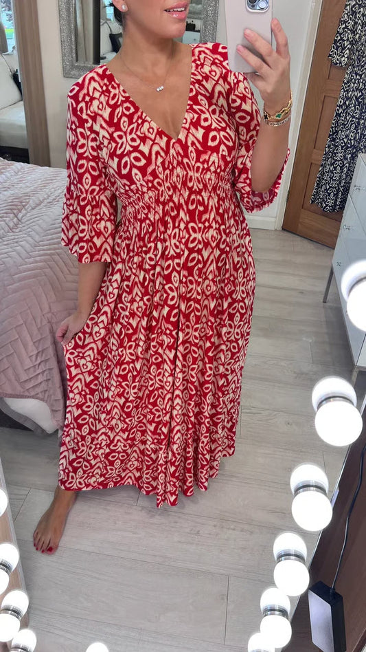 Nadine | Elegancka długa sukienka