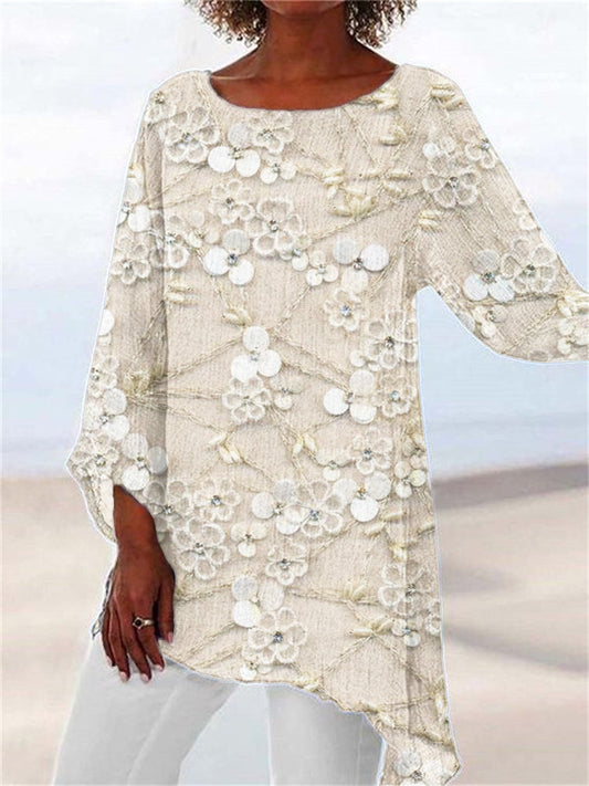 Ivendra™ - Top z nadrukiem Crystal Bloom