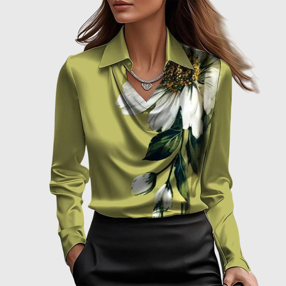 Beata | Elegancka luksusowa satynowa bluzka