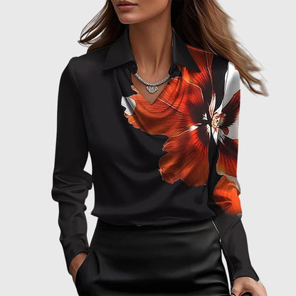 Beata | Elegancka luksusowa satynowa bluzka