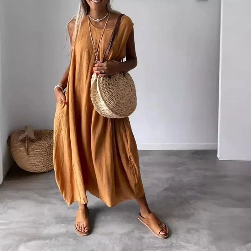 Fabienne | Letnia sukienka casual z kieszeniami