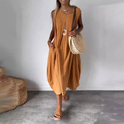 Fabienne | Letnia sukienka casual z kieszeniami